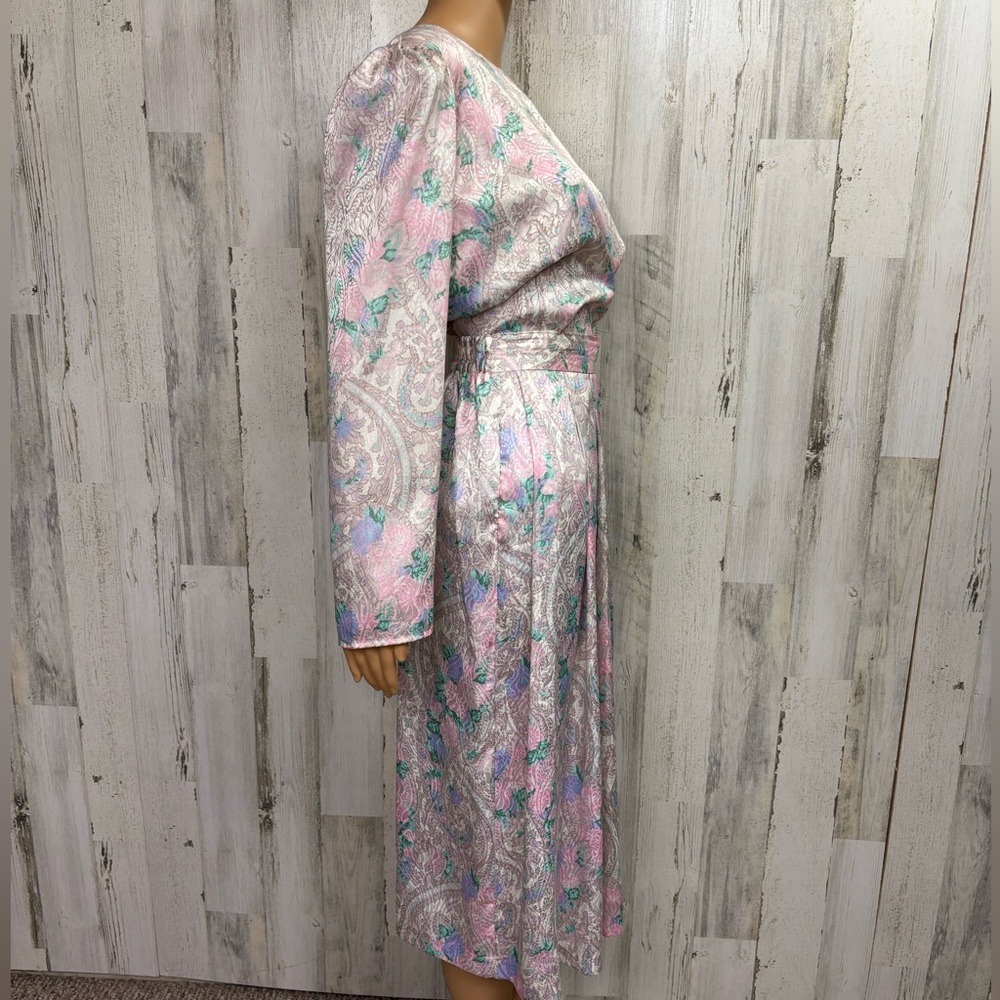 Worthington Vintage 90’s Pastel‎ Floral Plus Size Patterned Two-Piece Set - Picture 11 of 15